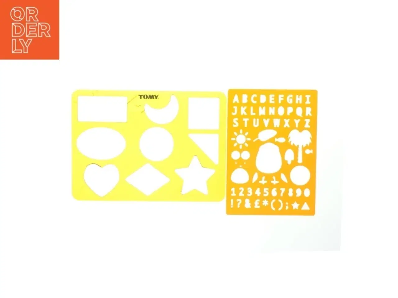 Billede 1 - Skabeloner med former og bogstaver