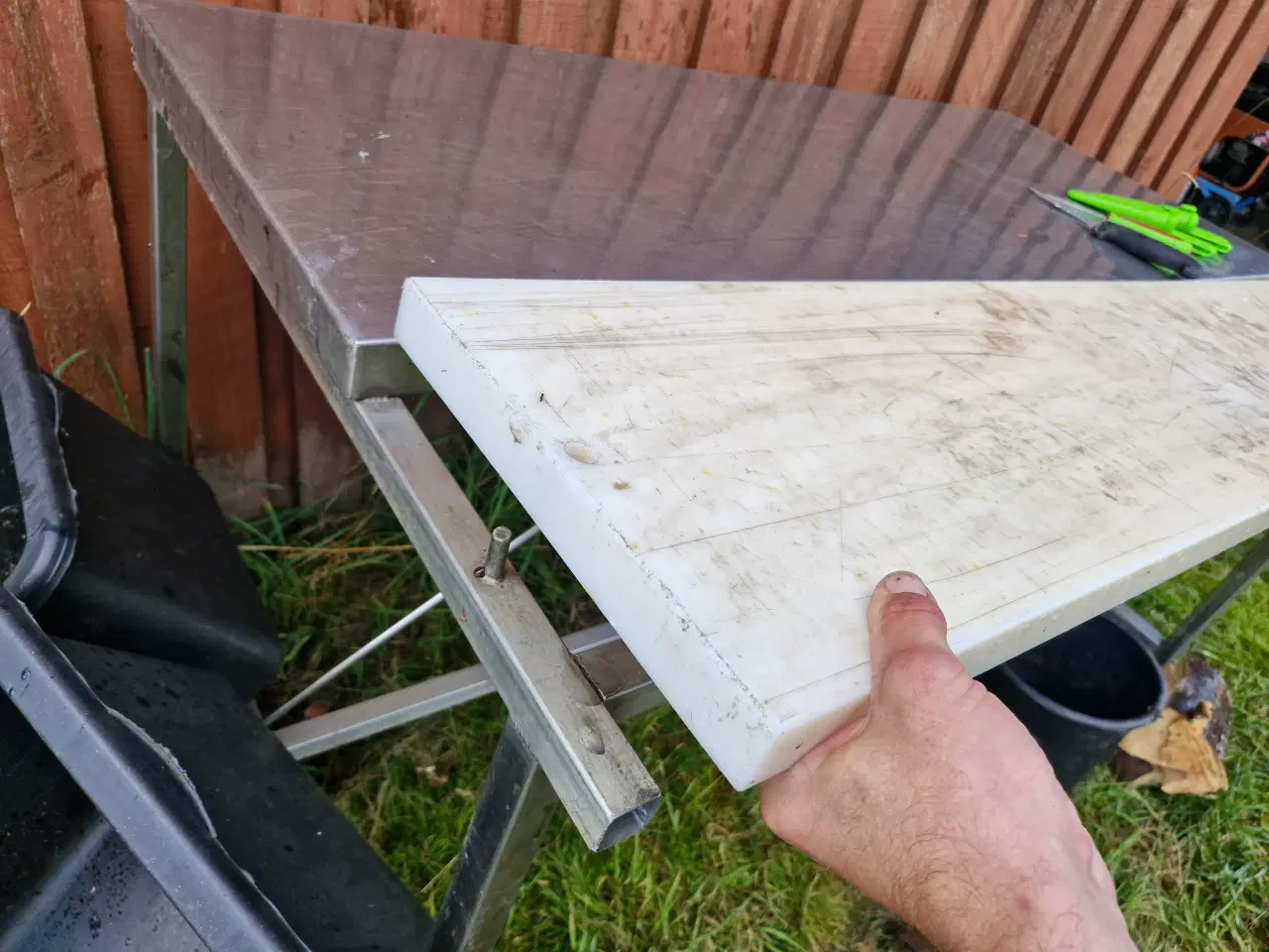 Billede 3 - Rustfri slagtebord 