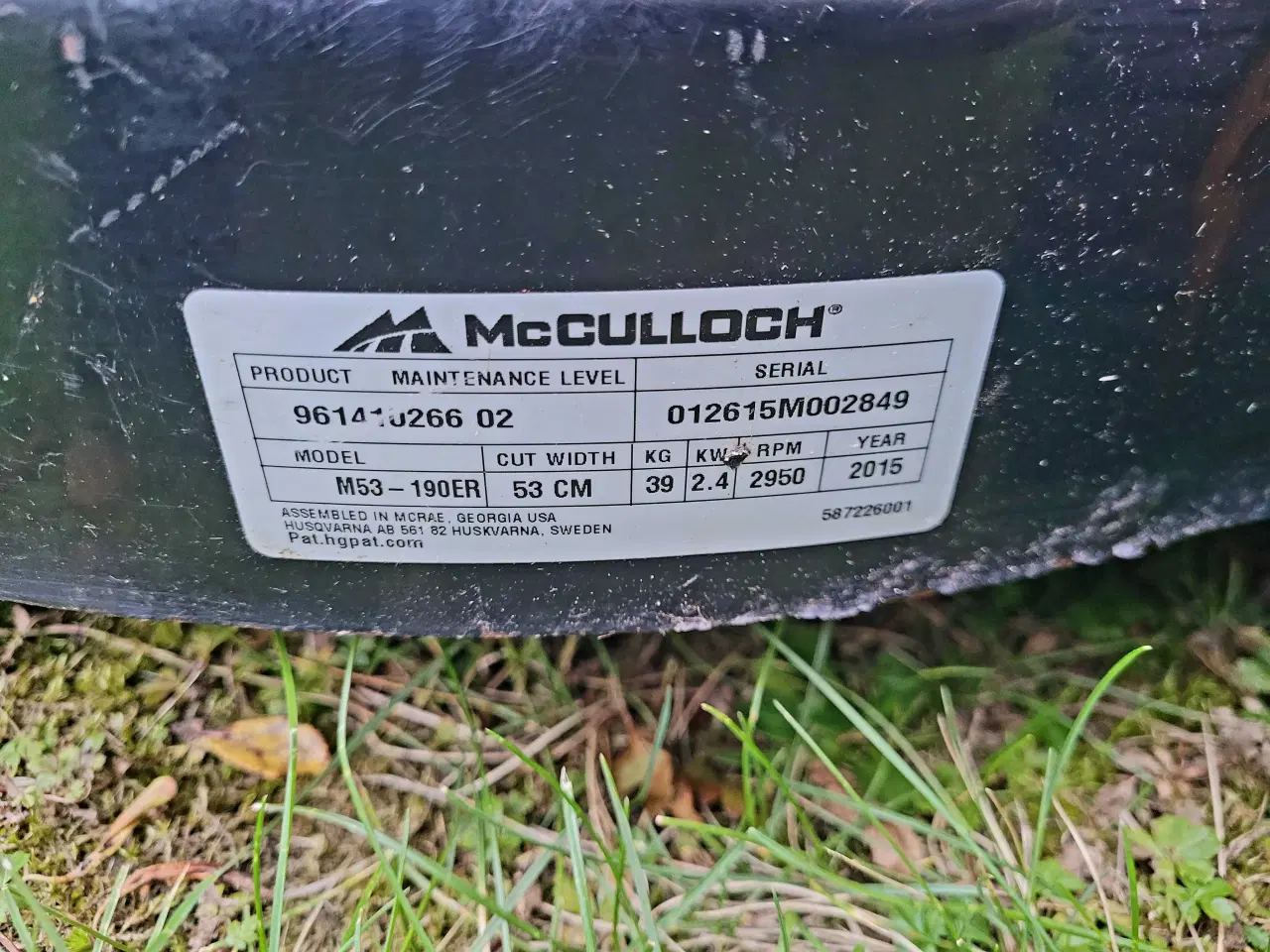 Billede 8 - Mcculloch M53-190ER