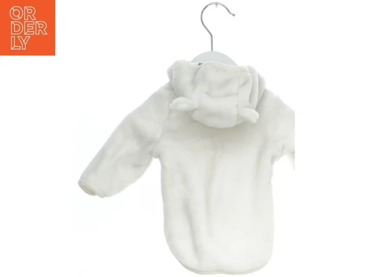 Billede 2 - Hvid baby trøje med hætte fra H&M (str. 56)