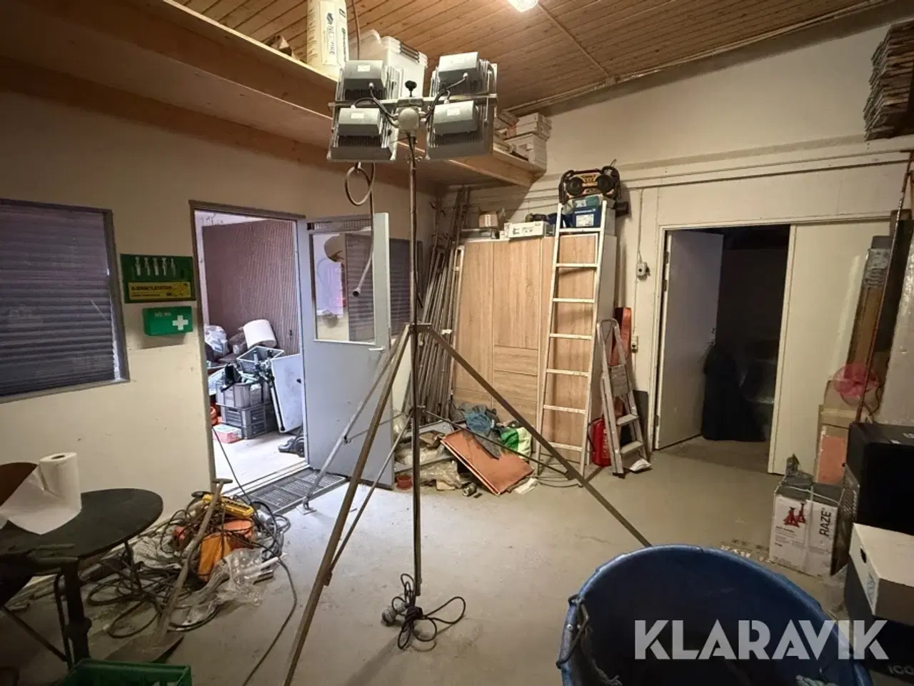 Billede 2 - Arbejdsprojektører på teleskopstativer 2 styk