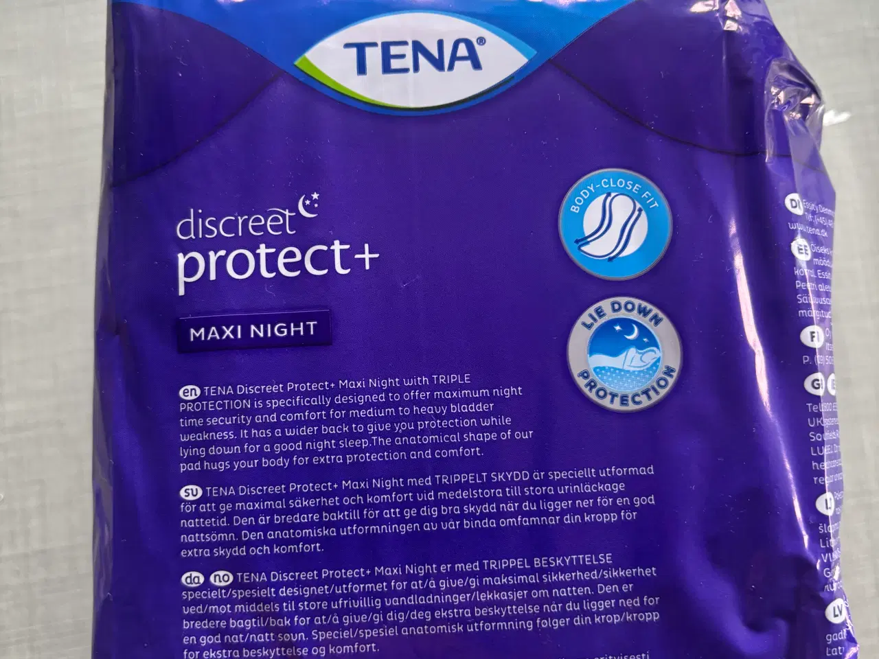 Billede 2 - Tena nat bind , 6 stk i en pakke
