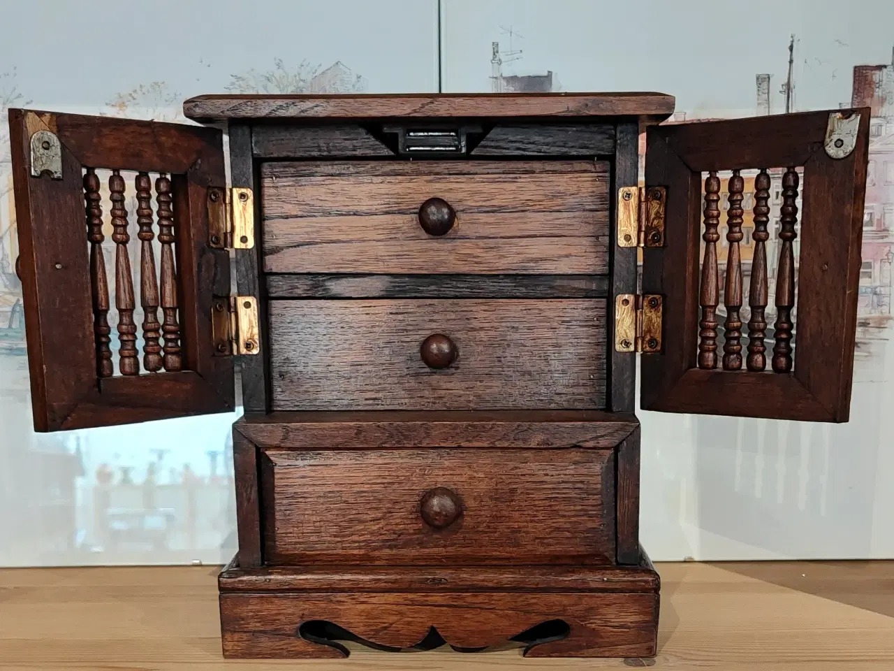 Billede 2 - Smykkeskrin. Mini skab. 
