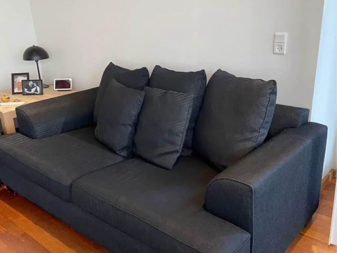 Billede 1 - Kingstone 2 personer sort sofa
