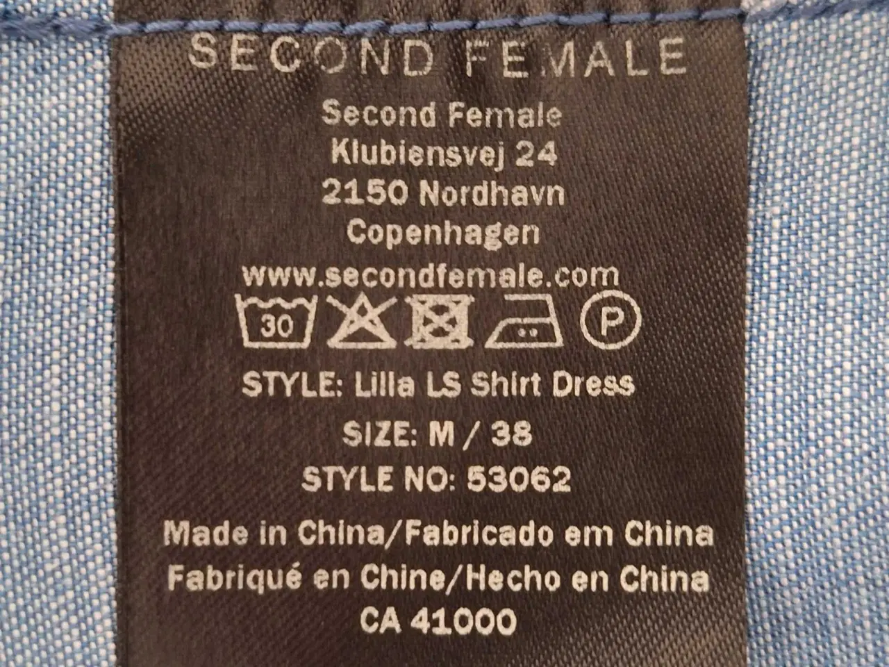 Billede 7 - Second Female denim skjortekjole str. M