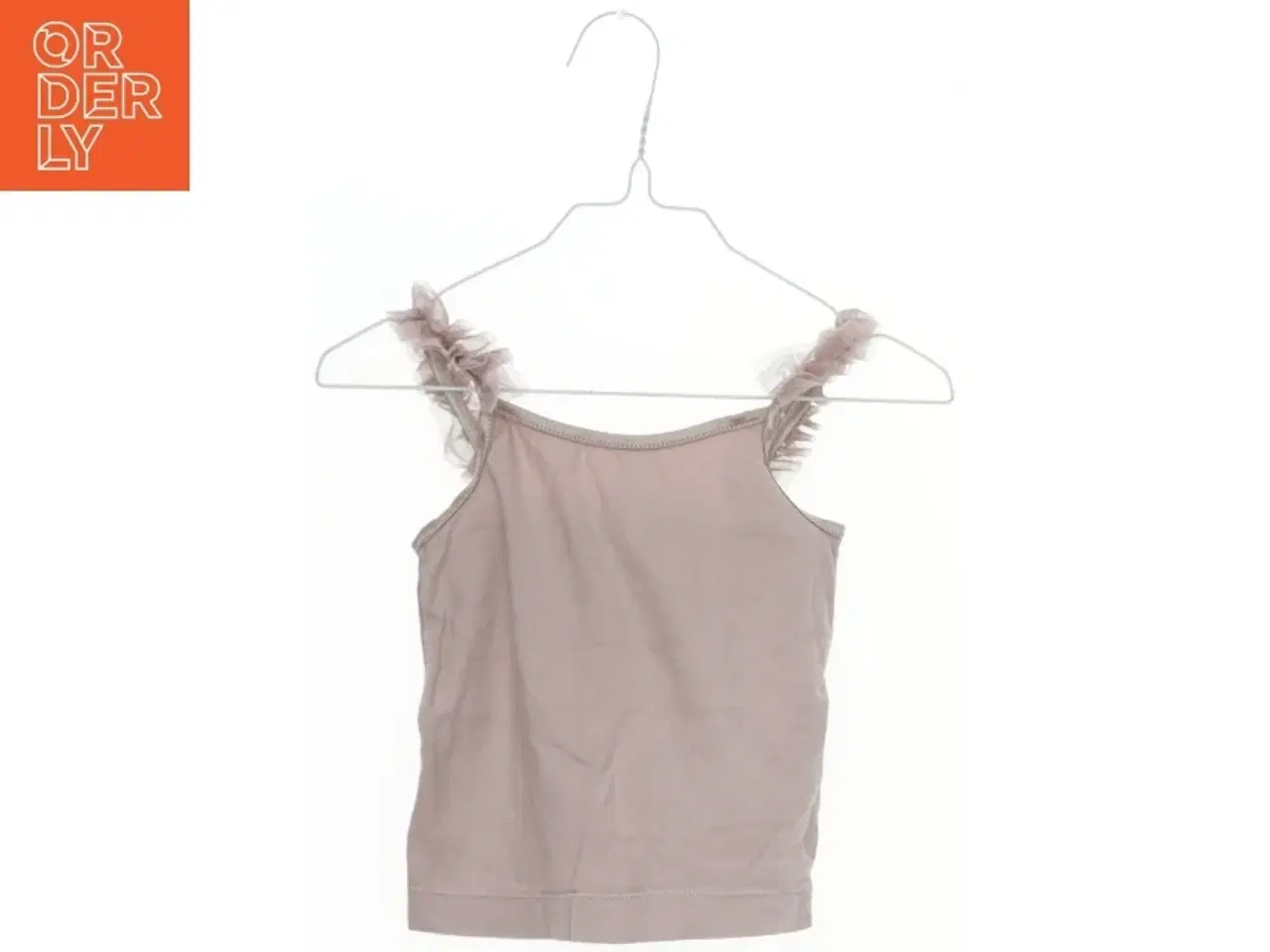 Billede 1 - Lyserød top med tyl stropper fra H&M (str. 98)