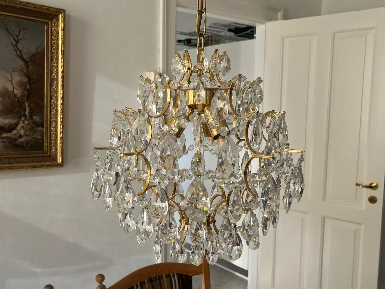 Billede 1 - Lysekrone og 2 stk lampetter