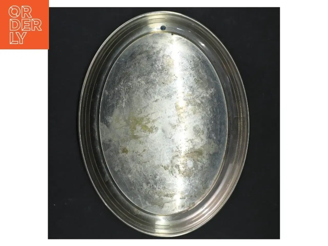 Billede 3 - Oval metal fad (str. 25x19 cm)