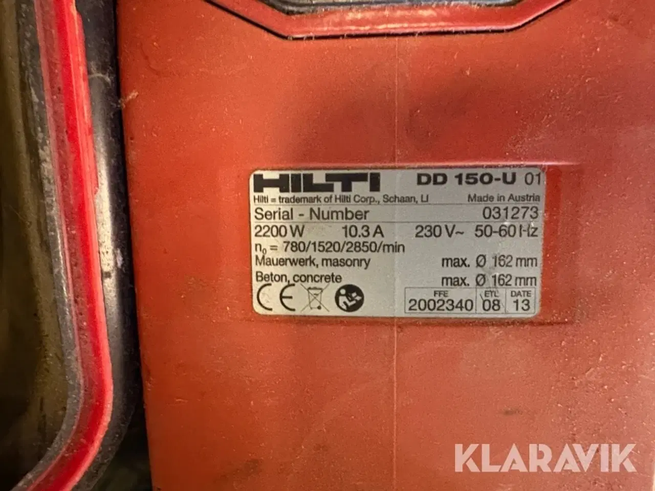 Billede 6 - Kerneboremaskine og bor Hilti DD150-U