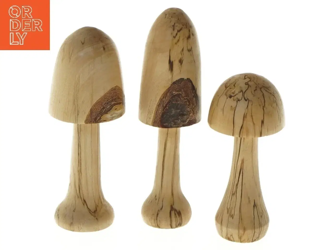 Billede 1 - Dekorative svampe i træ (str. 10-14 cm)