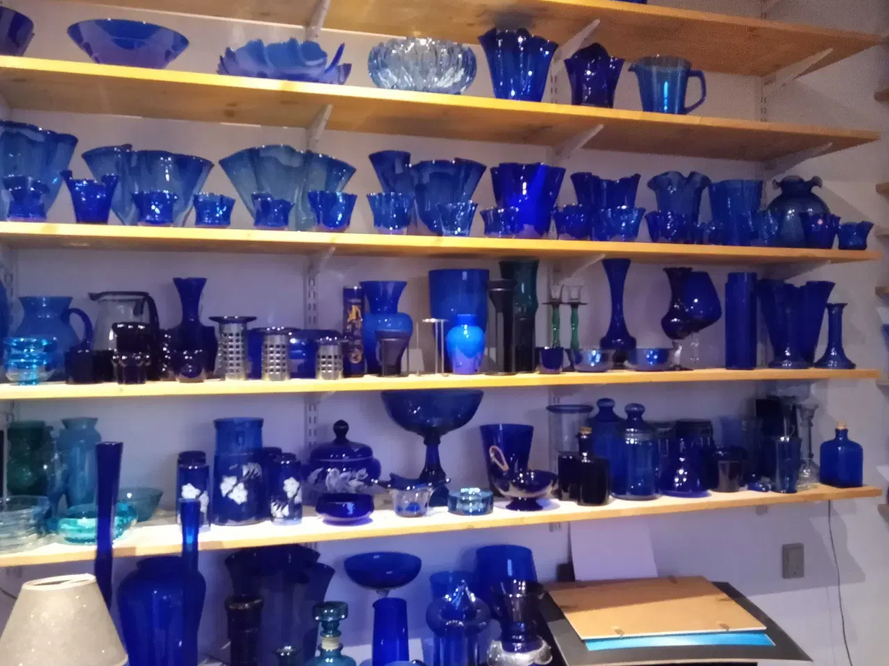 Billede 3 - BLÅ glasvarer