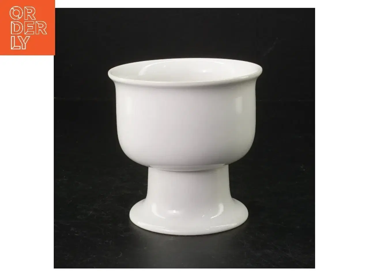 Billede 2 - Hvid keramik lysestage (str. 11 cm)