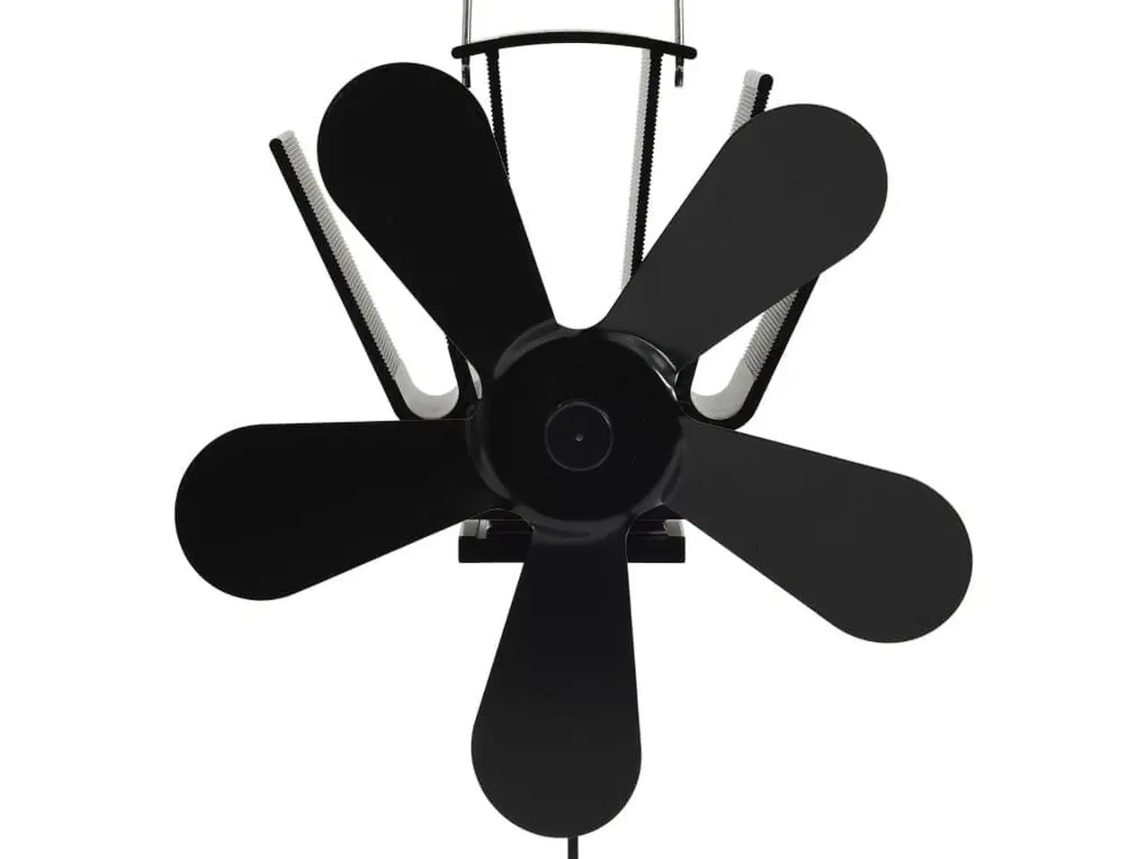 Billede 3 - Varmedrevet ovnventilator 5 blade sort