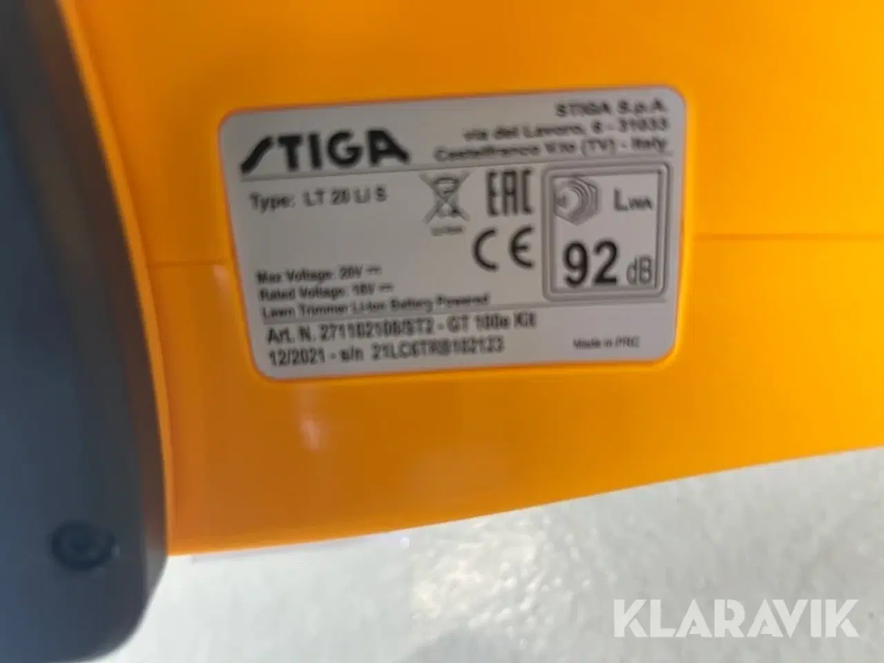 Billede 7 - Græstrimmwr Stiga SGT 100 AE med batteri og lader