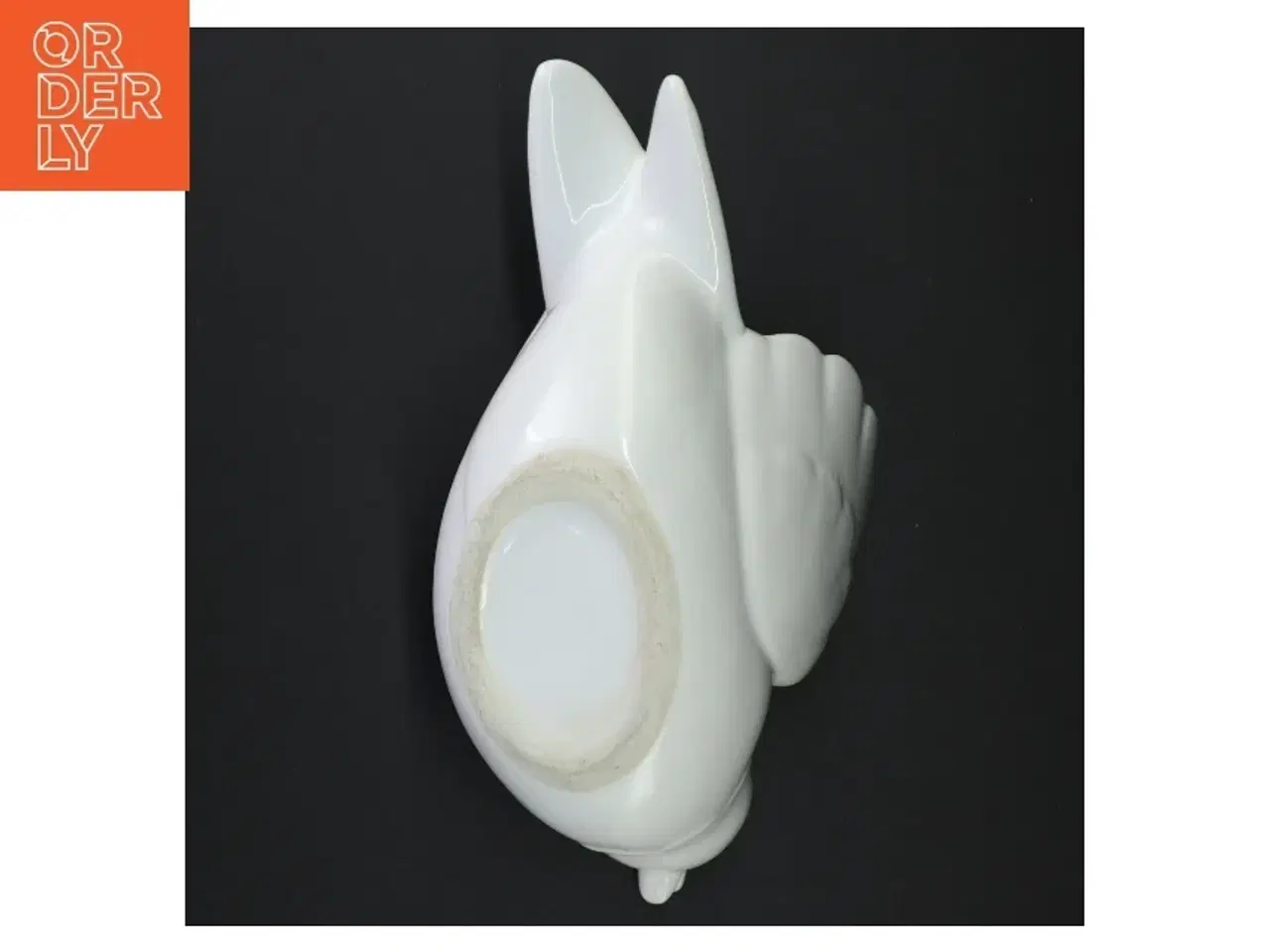 Billede 3 - Dekorativ porcelænsfugl Skål Urtepotte (str. 25 x 14 x 12 cm)