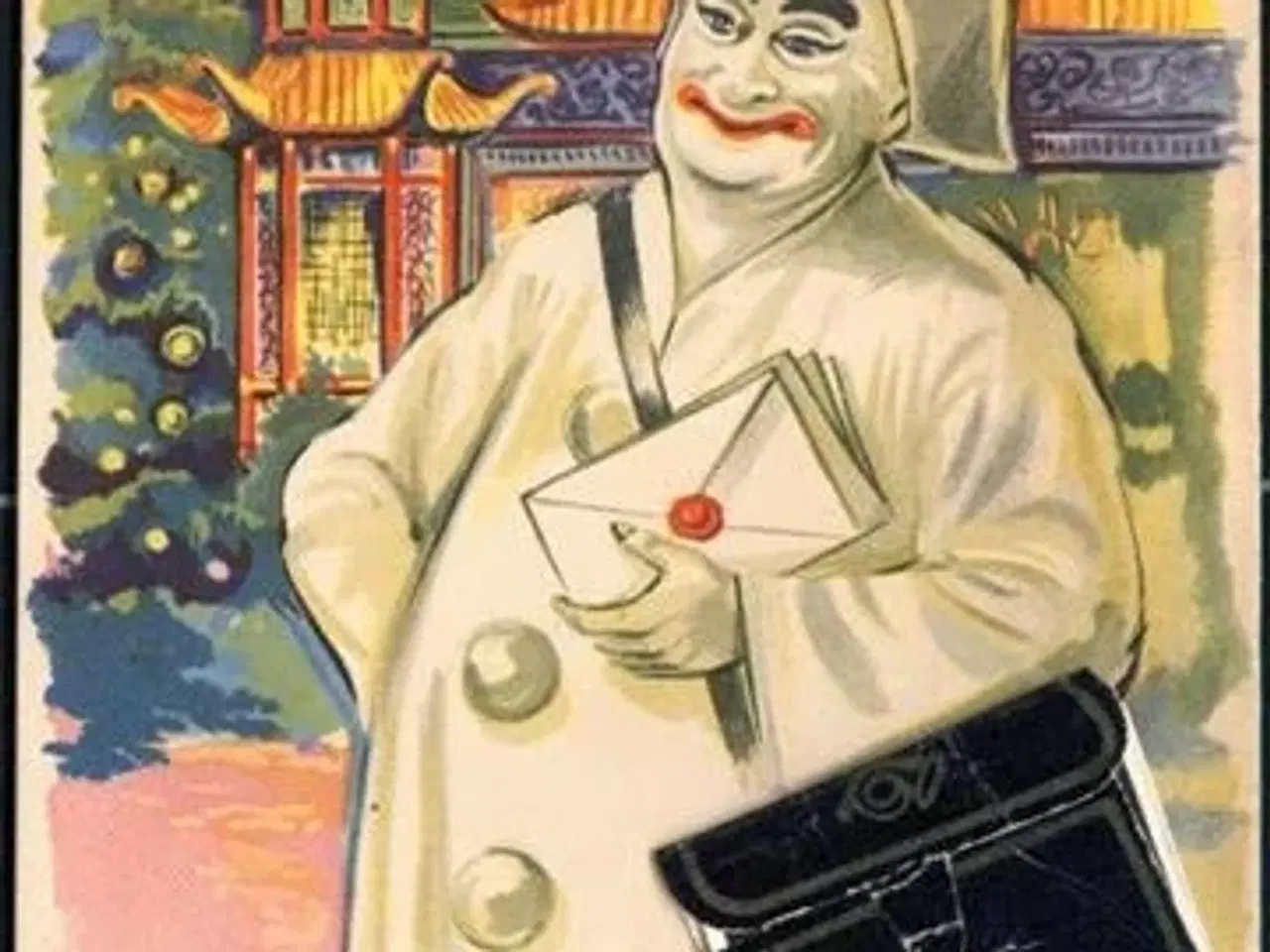 Billede 1 - København - Tivoli - Pjerrot med Billedtaske -C.O.