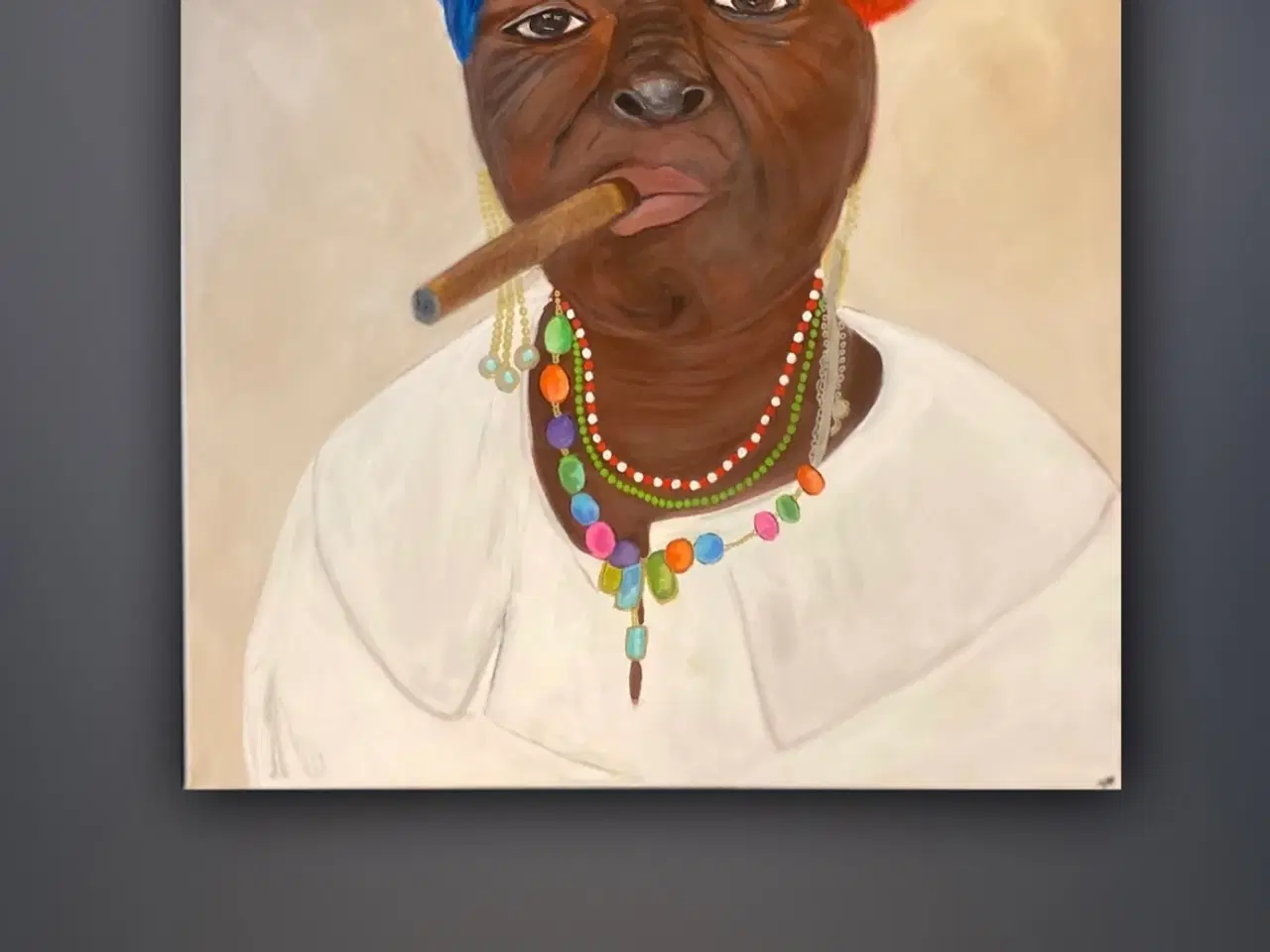 Billede 9 - Maleri Cuba Kvinde