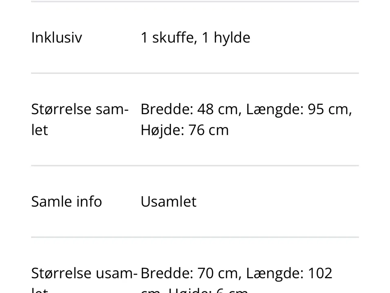 Billede 4 - Skrivebord, helt nyt