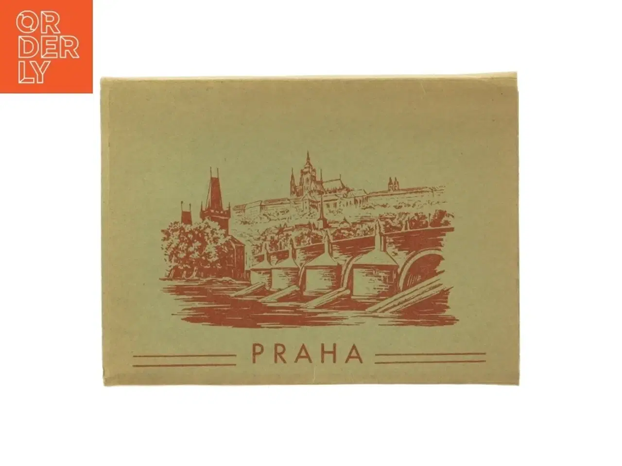 Billede 1 - Vintage fold-out postkort med billeder af Prag