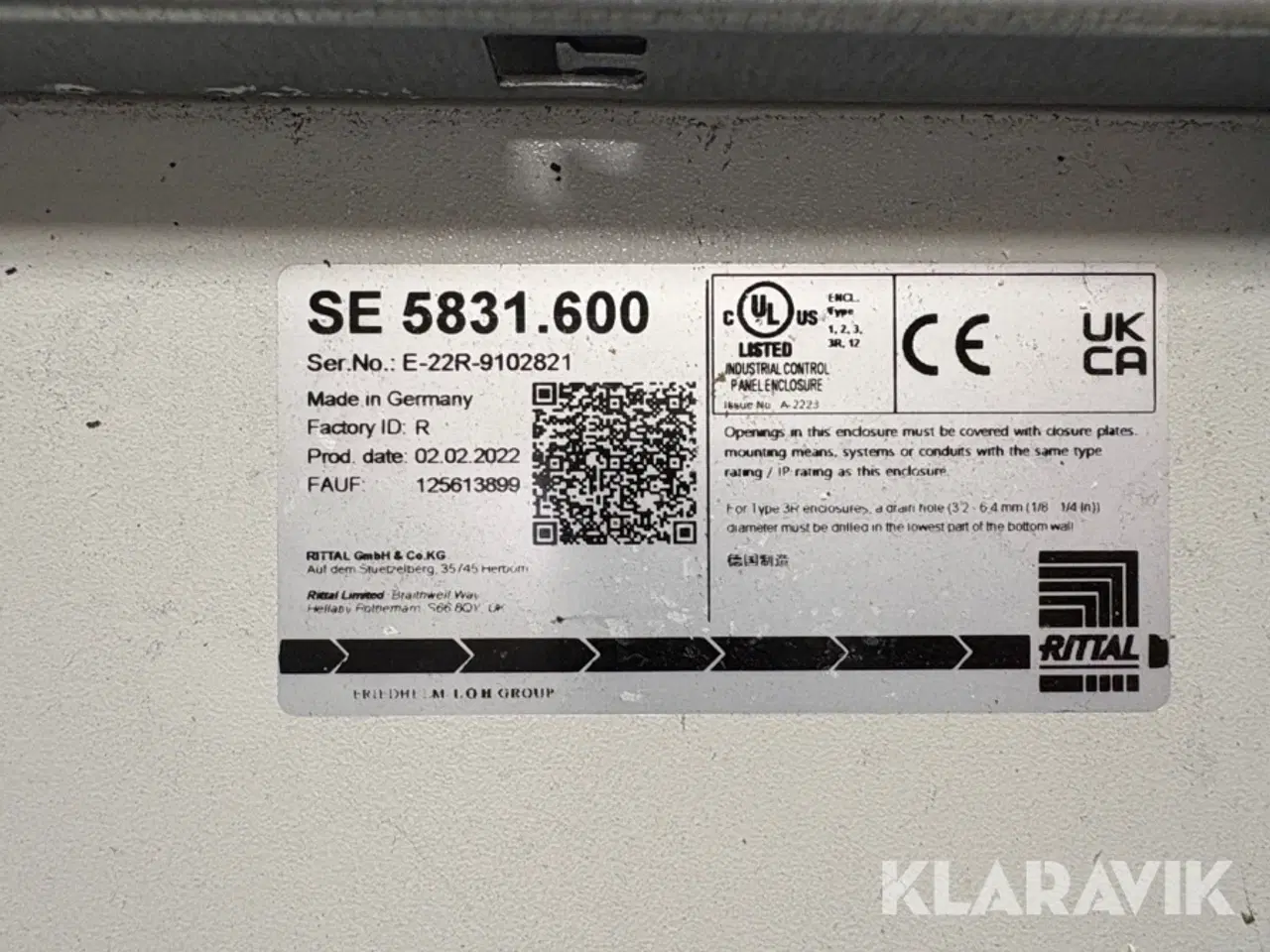 Billede 3 - Elektronikskab RITTAL Rittal SE 5831.600