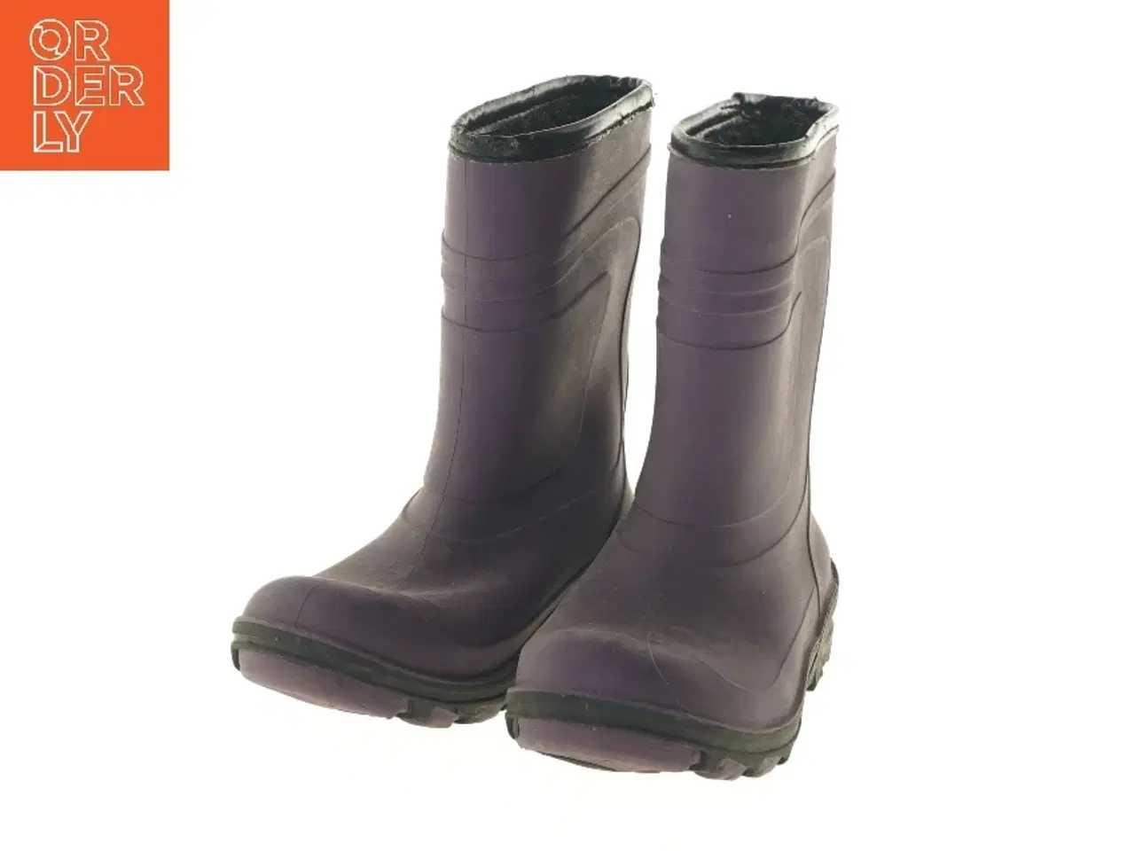 Billede 3 - Lilla forede gummistøvler str. 38 (str. 38 )