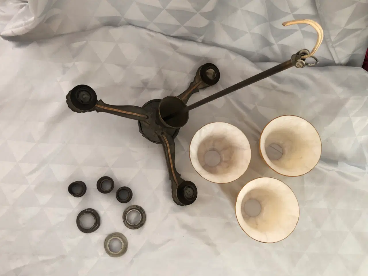 Billede 8 - Ældre lofts lampe tre armet
