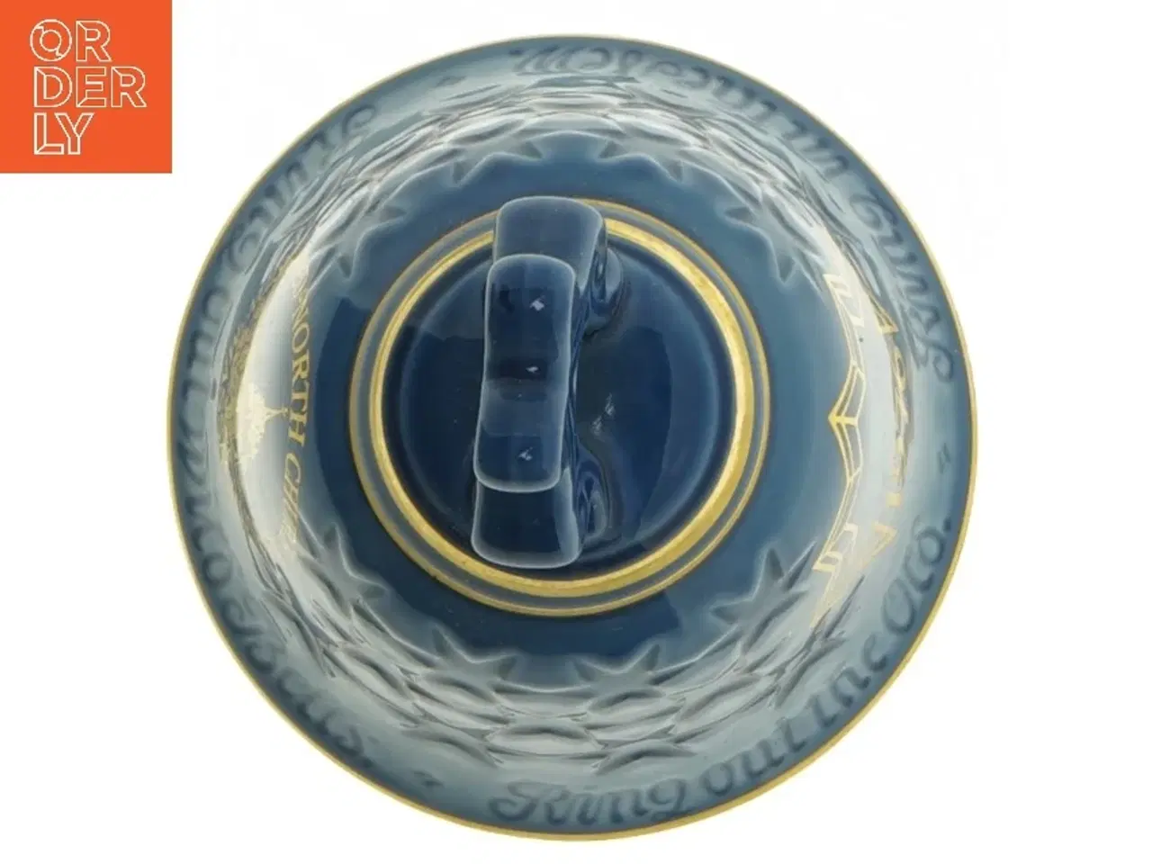 Billede 4 - Dekorativ keramisk klokke fra Bing Og Grøndal (str. 13 cm)