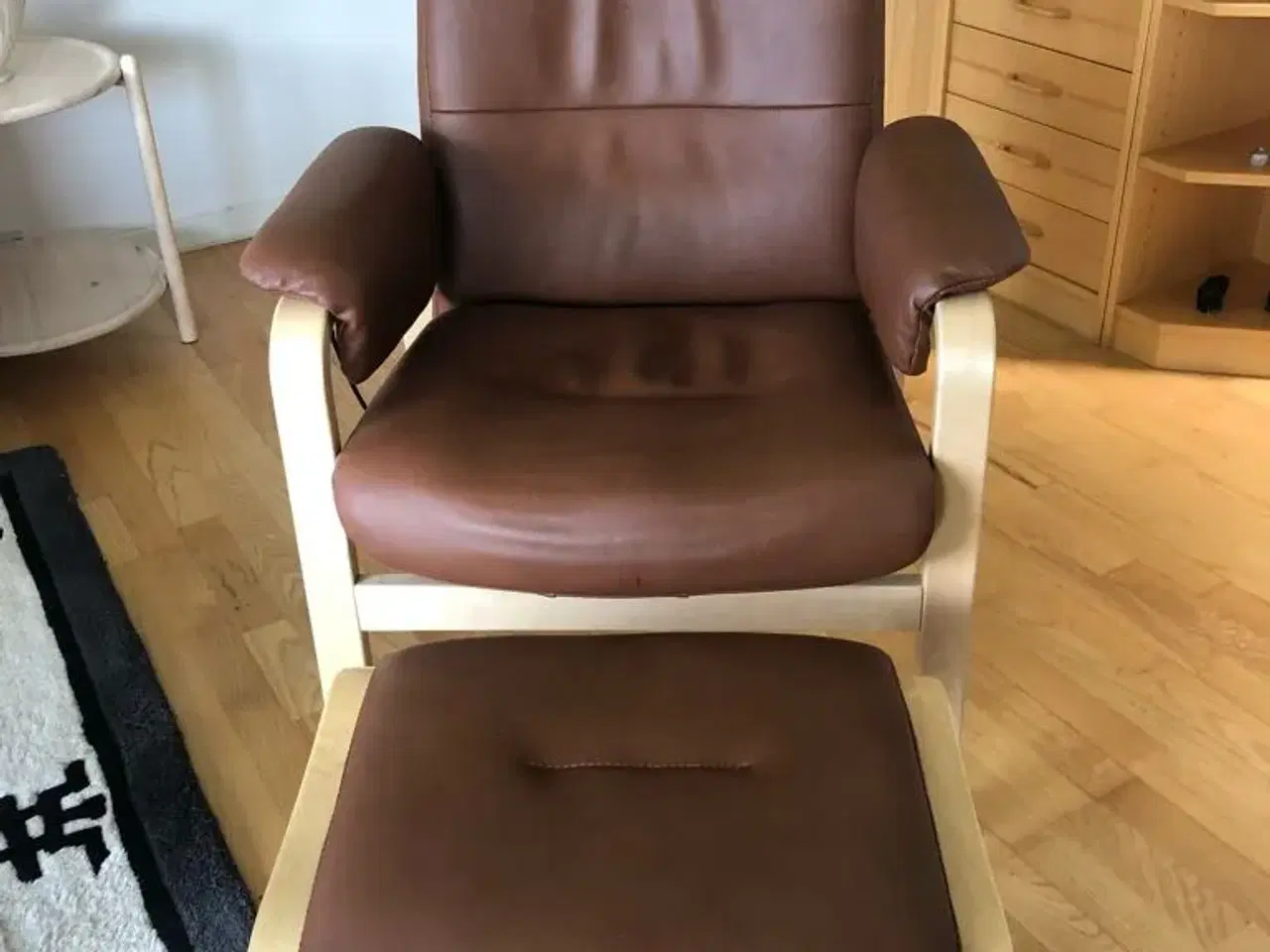 Billede 1 - Lækre lænestole i ægte læder