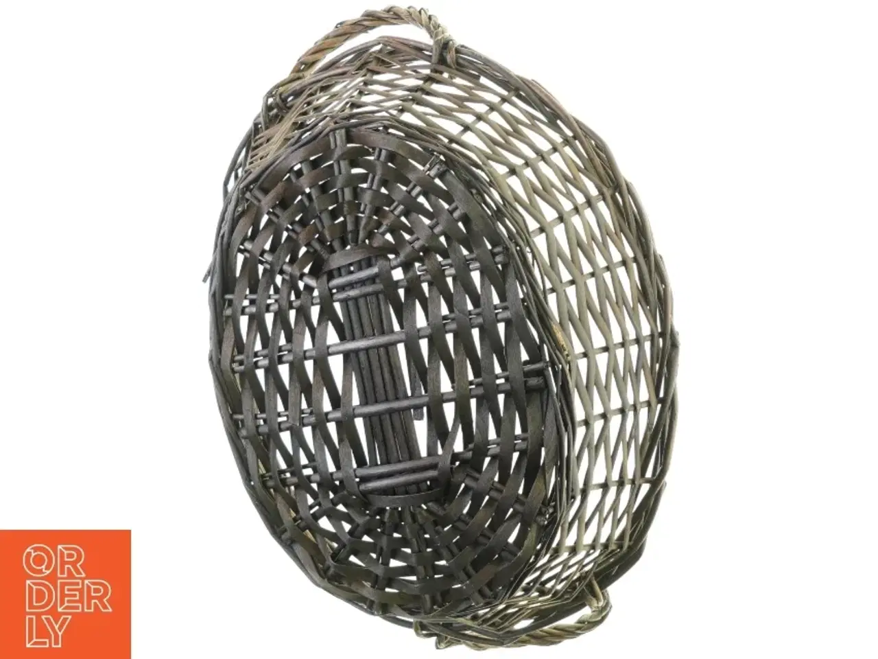 Billede 2 - Oval Flettet Pile Kurv (str. 32 x 44 cm)