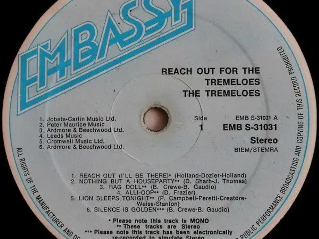 Billede 2 - Tremeloes - Reach Out For The Tremeloes