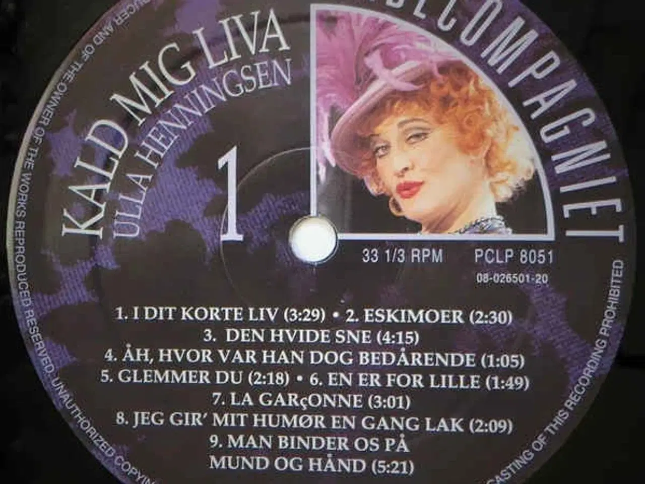 Billede 3 - Ulla Henningsen: Kald Mig Liva - vinyl LP