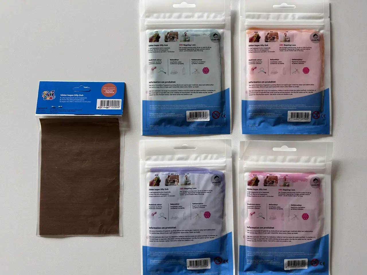 Billede 2 - Silly Doh, silikone ler og bagemåtte, 5 stk. - NY!