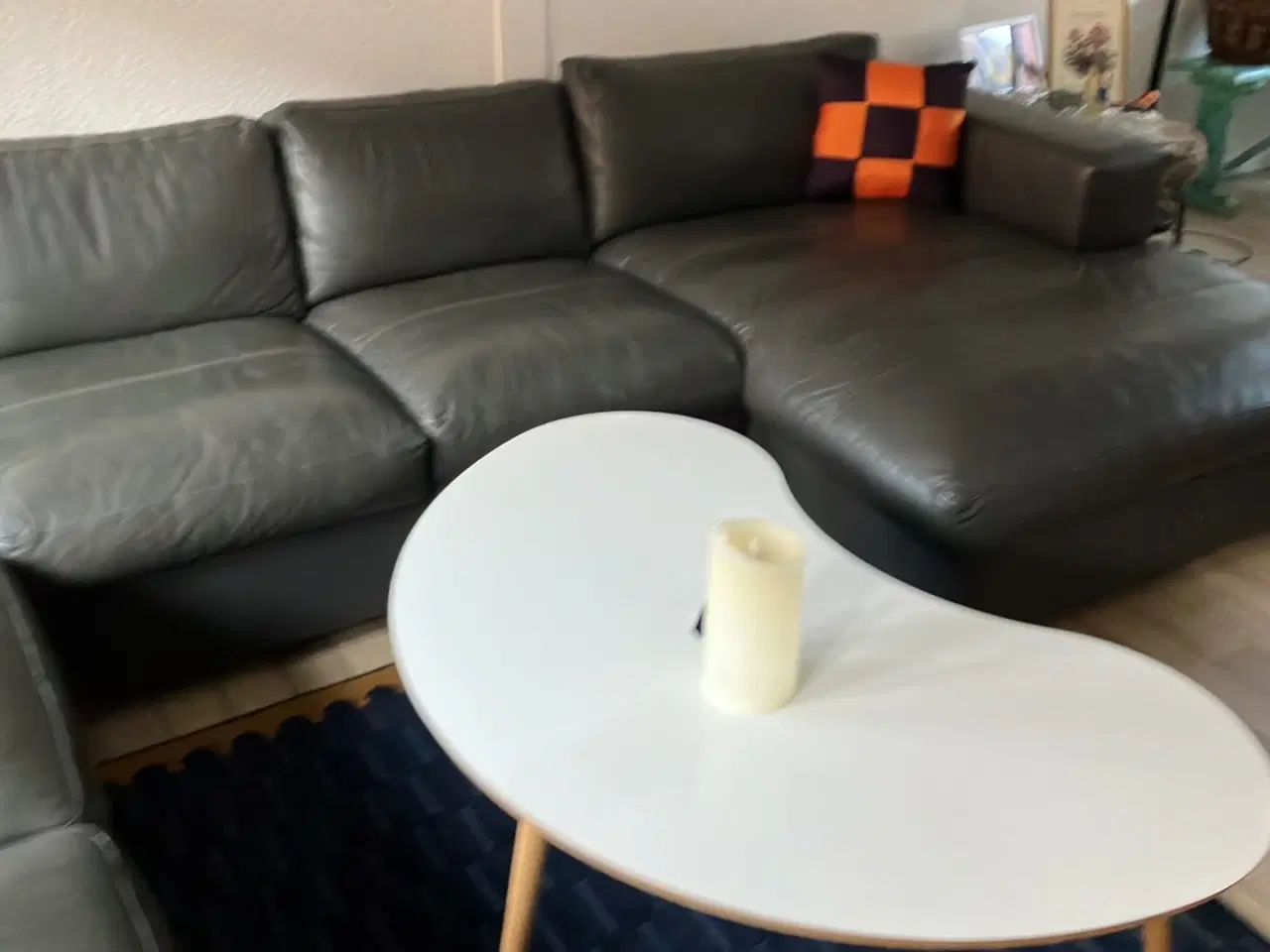 Billede 1 - Ægte læder sofa