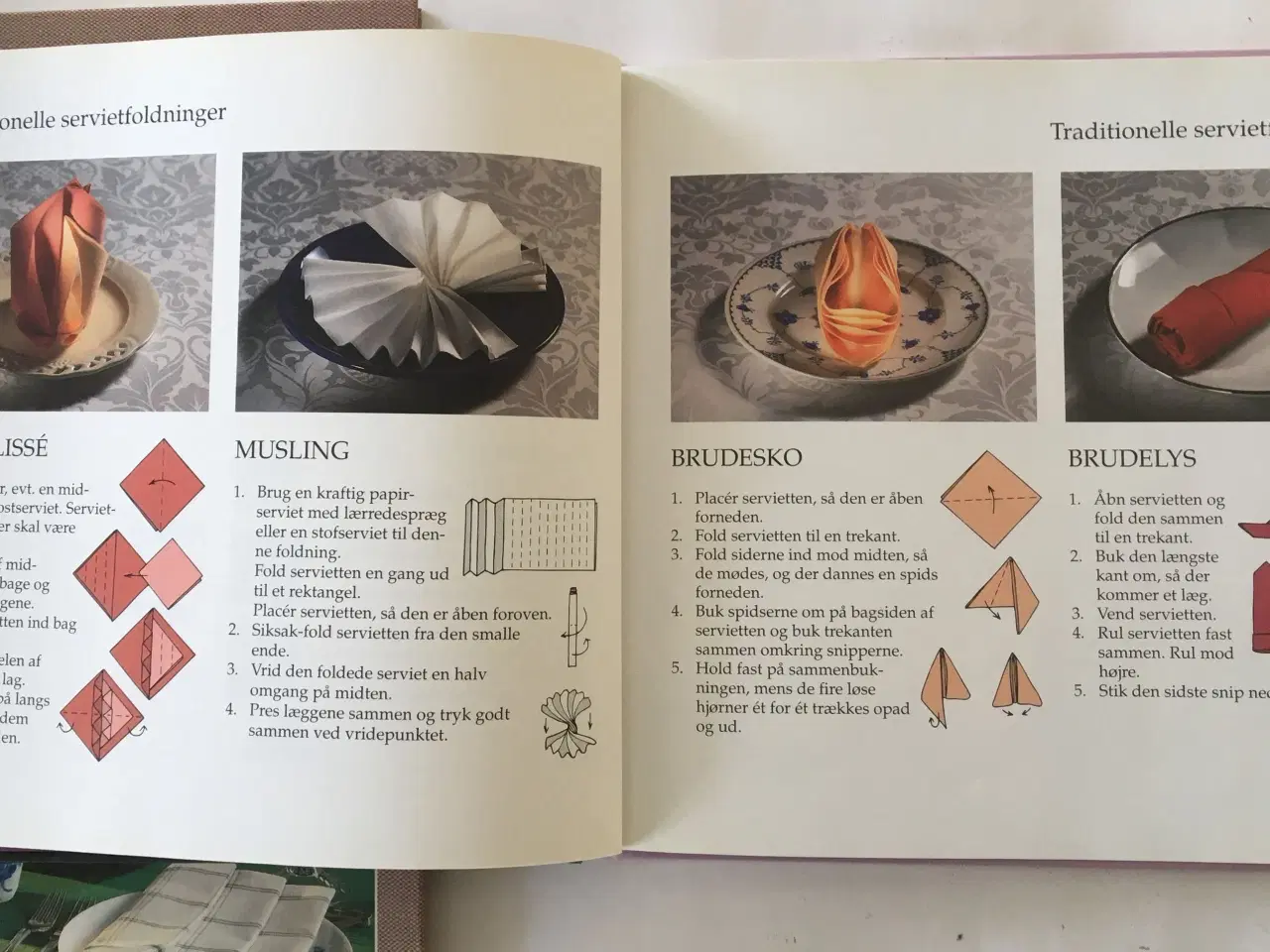 Billede 9 - 6 håndarbejdsbøger tema "Borddækning"