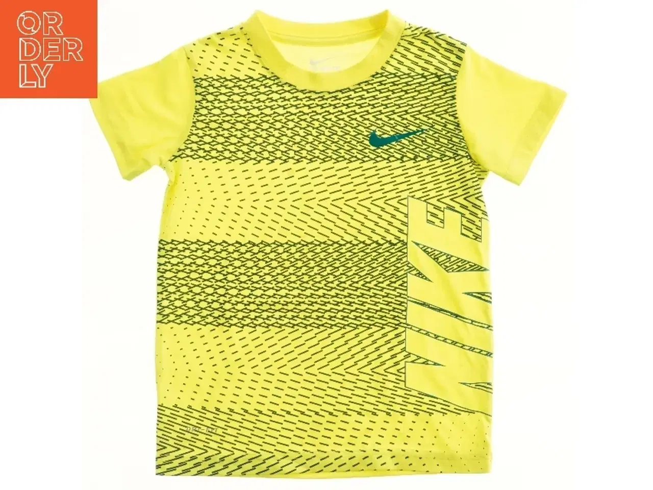 Billede 1 - Gul T-shirt med print fra Nike (str. 110)