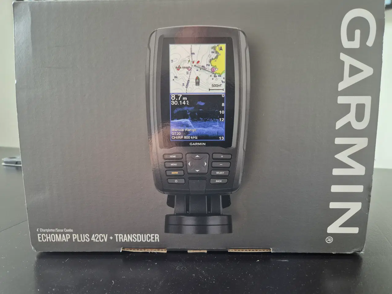 Billede 1 - Garmin  echomap plus 42 cv + Transducer og kort
