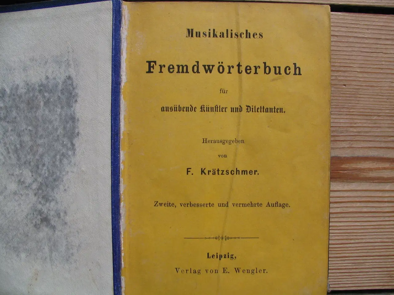Billede 3 - F. Krätzschmer.  Musikalisches Fremdwörterbuch