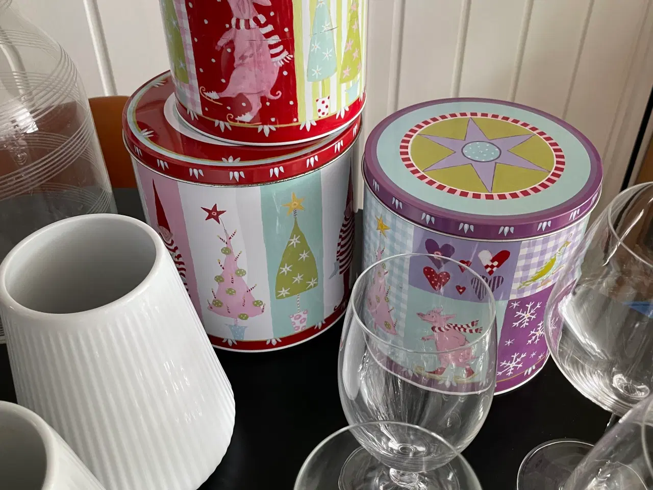 Billede 10 - Alt til hjemmet. Kurve, nips, vinglas, lampe, bill