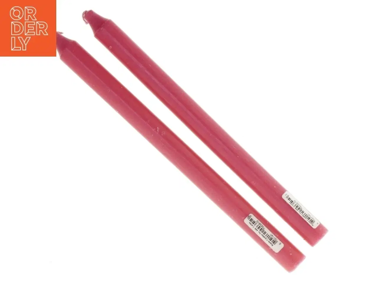 Billede 5 - Lange røde stearinlys (str. 28 cm)