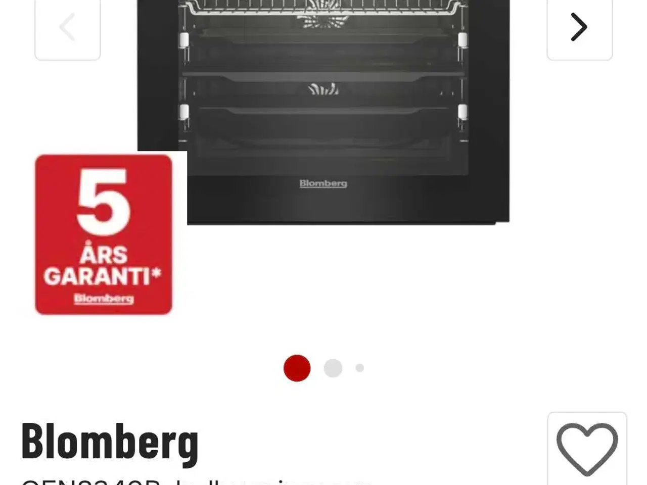 Billede 1 - Indbygnings ovn med mange funktioner 