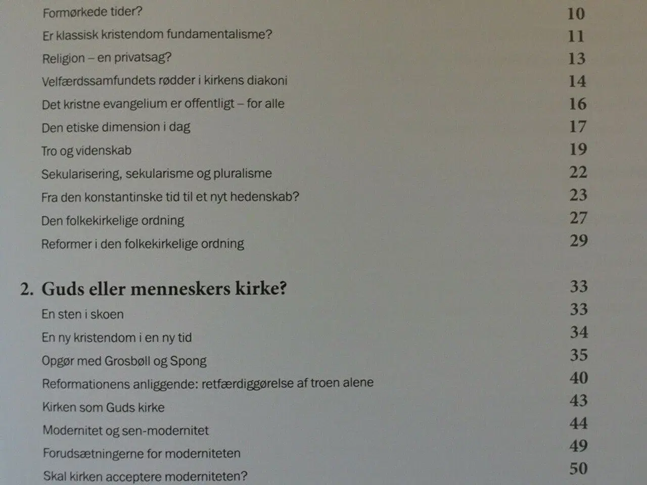 Billede 2 - en gammel folkekirke i en ny tid - evangeliet og v