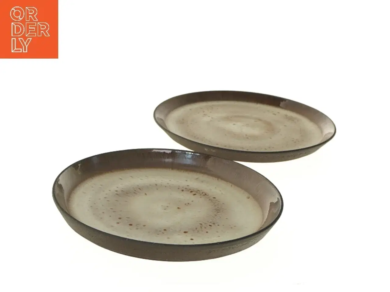 Billede 3 - Runde keramiktallerkener (str. 2 styk, ø 22 cm)