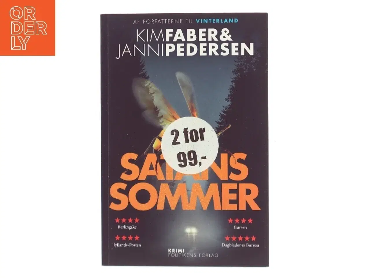 Billede 1 - Satans sommer : krimi af Kim Faber (Bog)