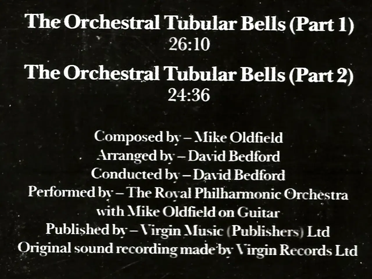 Billede 2 - Mike Oldfield. The Orchestral Tubular Bells