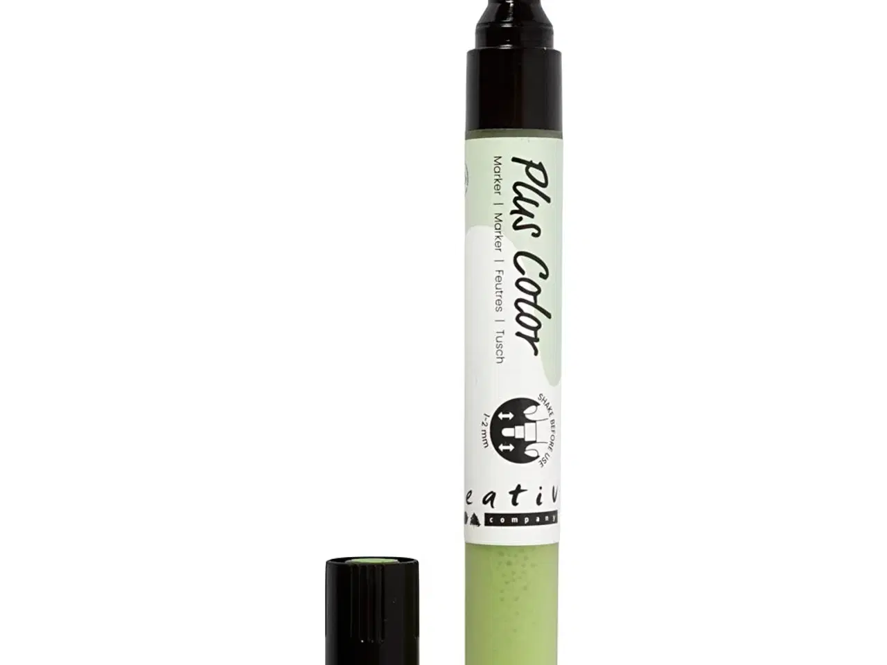 Billede 1 - Plus Color Tusch, L: 14,5 cm, streg 1-2 mm, leaf green, 5,5 ml, 1 stk.