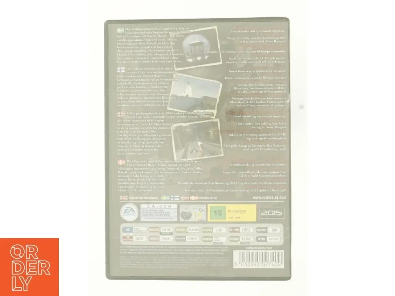 Billede 2 - Medal of Honor Allied assault PC spil fra DVD fra DVD