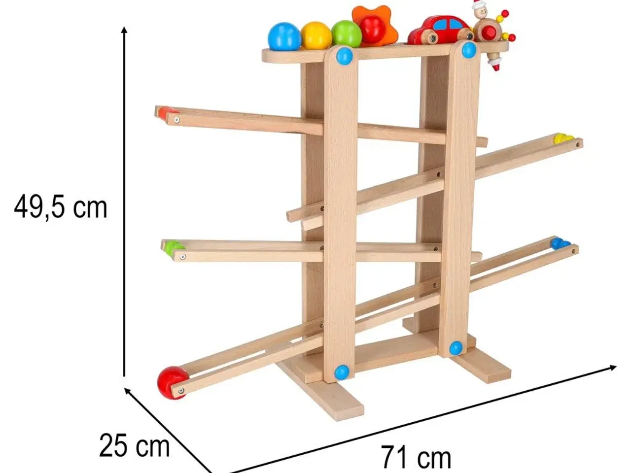 Billede 10 - Kuglebane i træ XXL – Montessori kulodrome