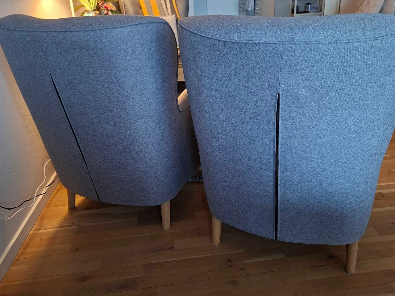 Billede 2 - Lænestole i lys grå stof