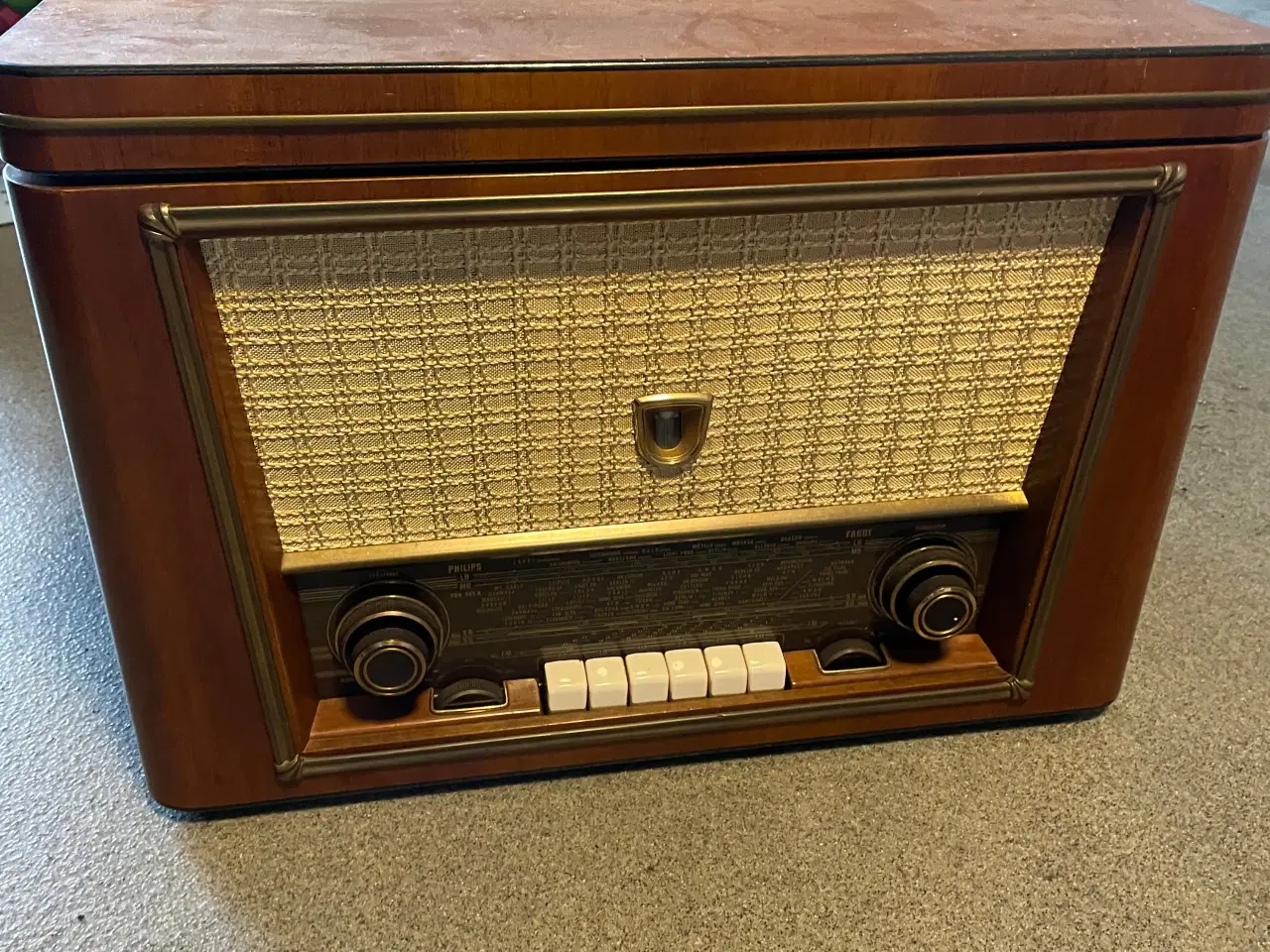 Billede 1 - Antik Philips radio m/pladespiller