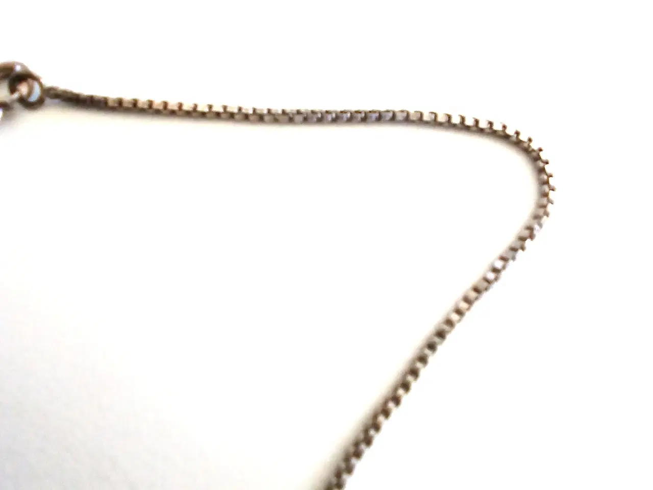 Billede 2 - Sølvhalskæde 45 cm